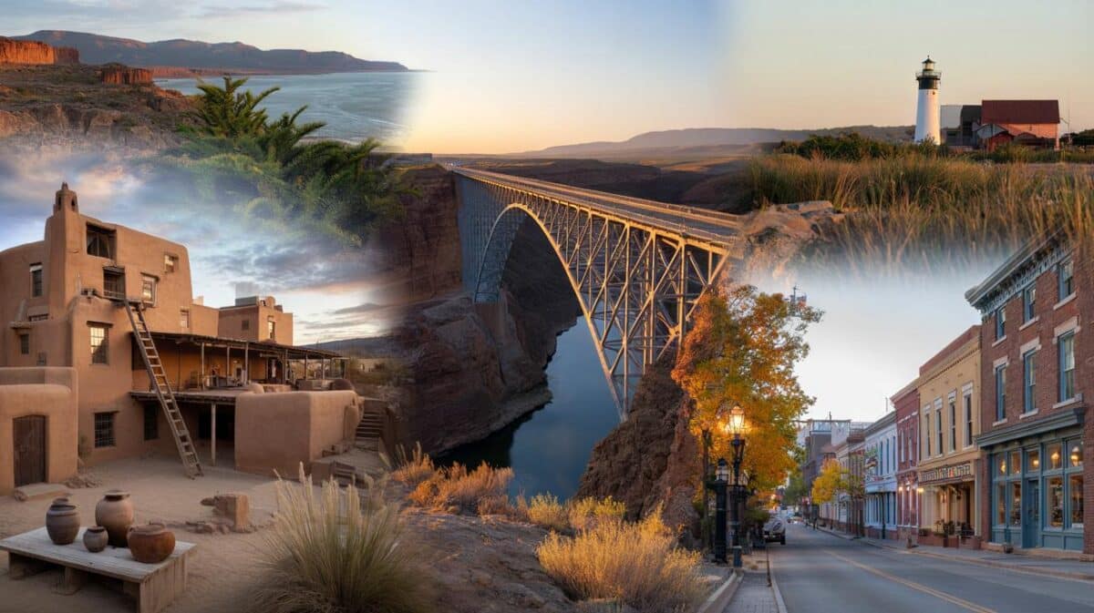 6 small towns you can’t miss: 1,000‑year pueblo, 87% listed streets, 600‑ft gorge — will you go?
