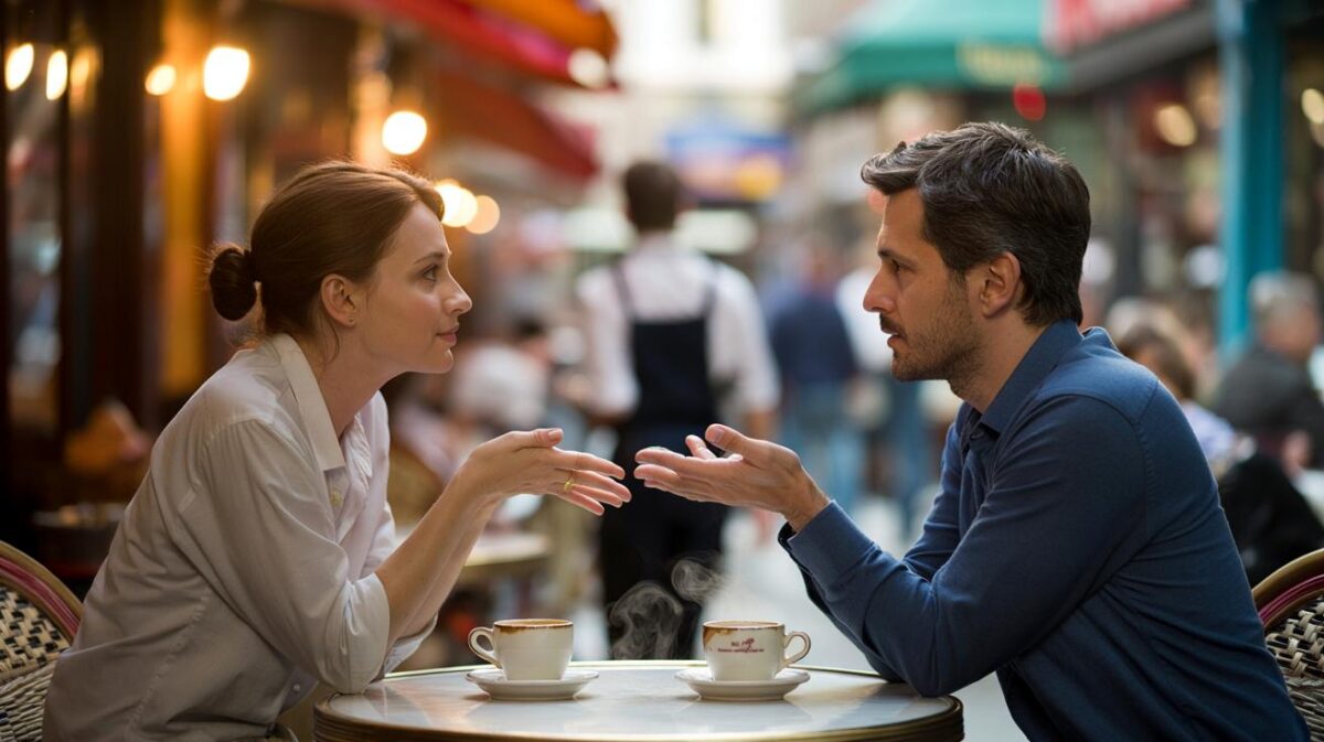 How can you tell through gestures and posture that someone is engaged in a chat?