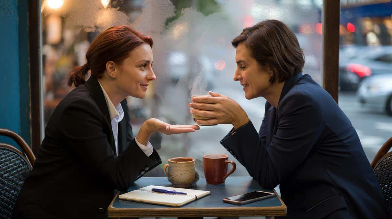 How does body language change when a dialogue feels authentic and balanced?