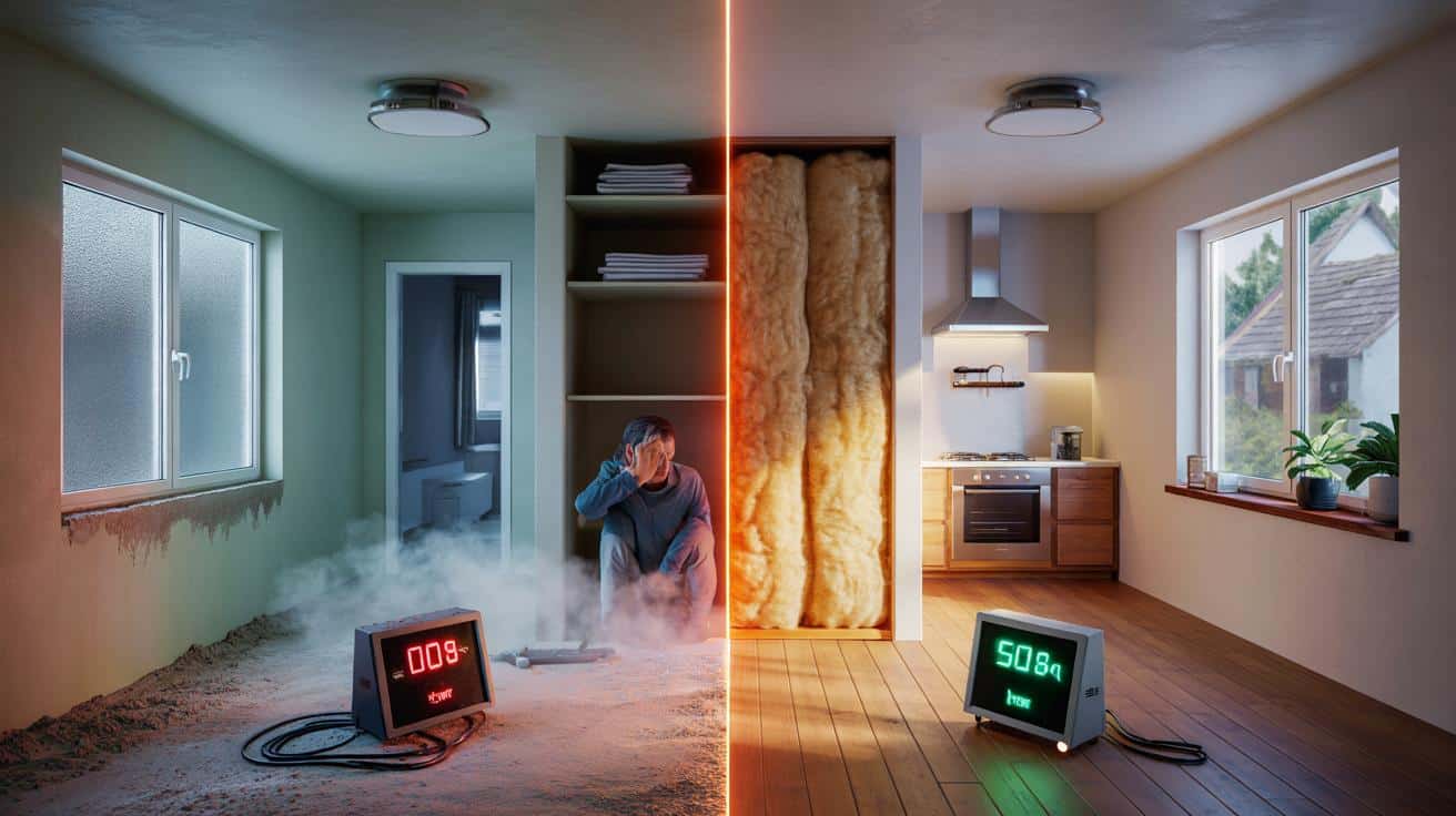 How does insulation affect indoor air quality?