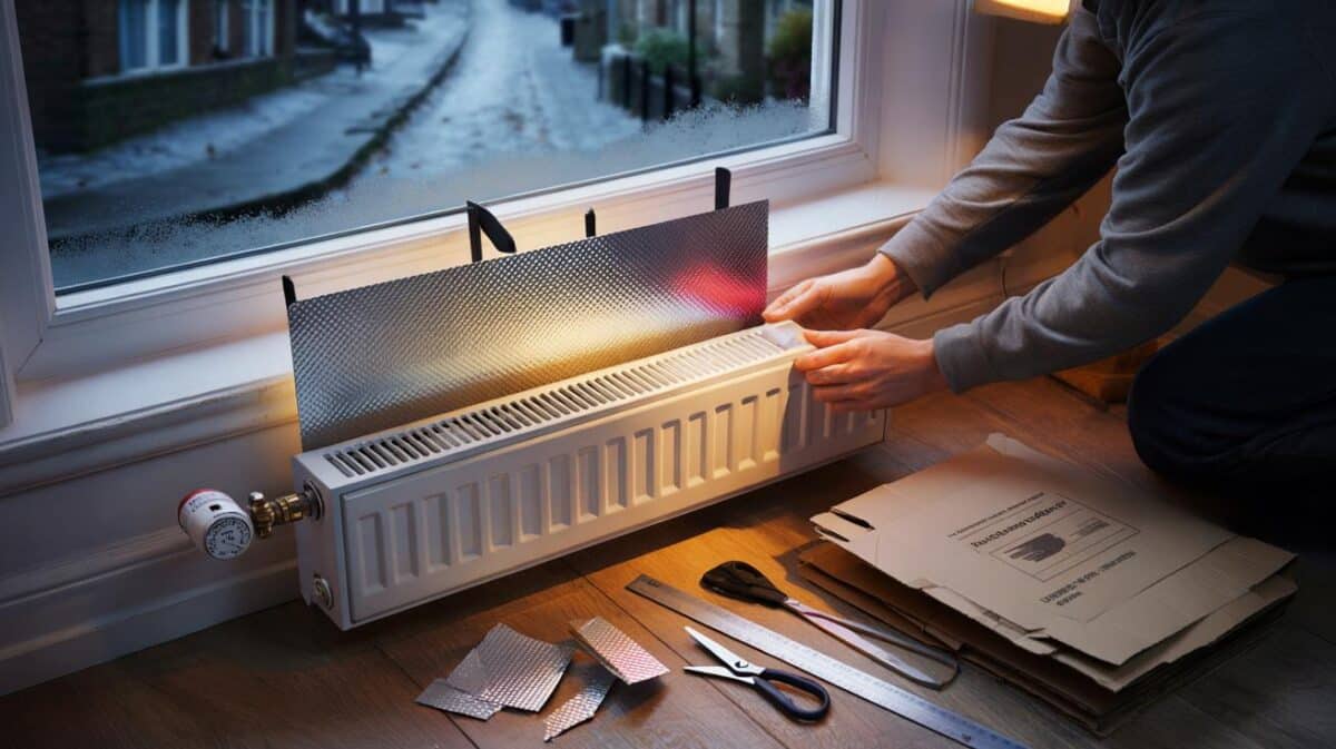 What is the environmental impact of using radiator reflectors?