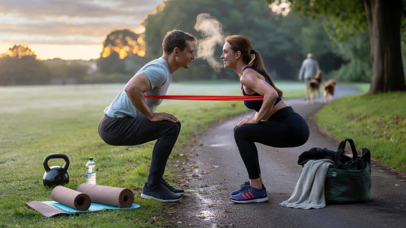 Couples like you: do 25-minute park circuits, 3 mornings a week, slash rows by 35% tonight?
