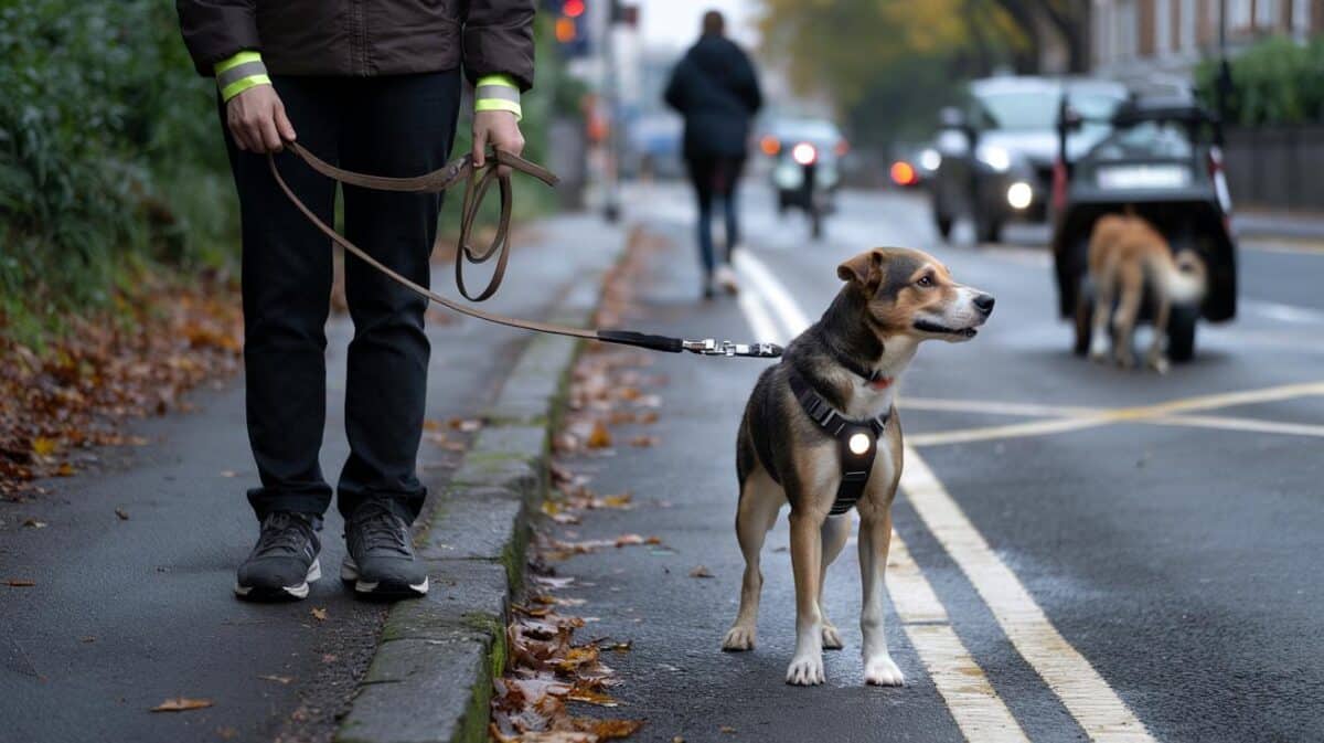 Dog walkers, are you 8 seconds from trouble? The 2 m lead, loose harness and 5 stress signs