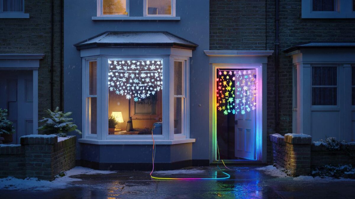 Here’s the £22 Next snowflake curtain light turning windows into winter magic this November 2025 with indoor or outdoor ease