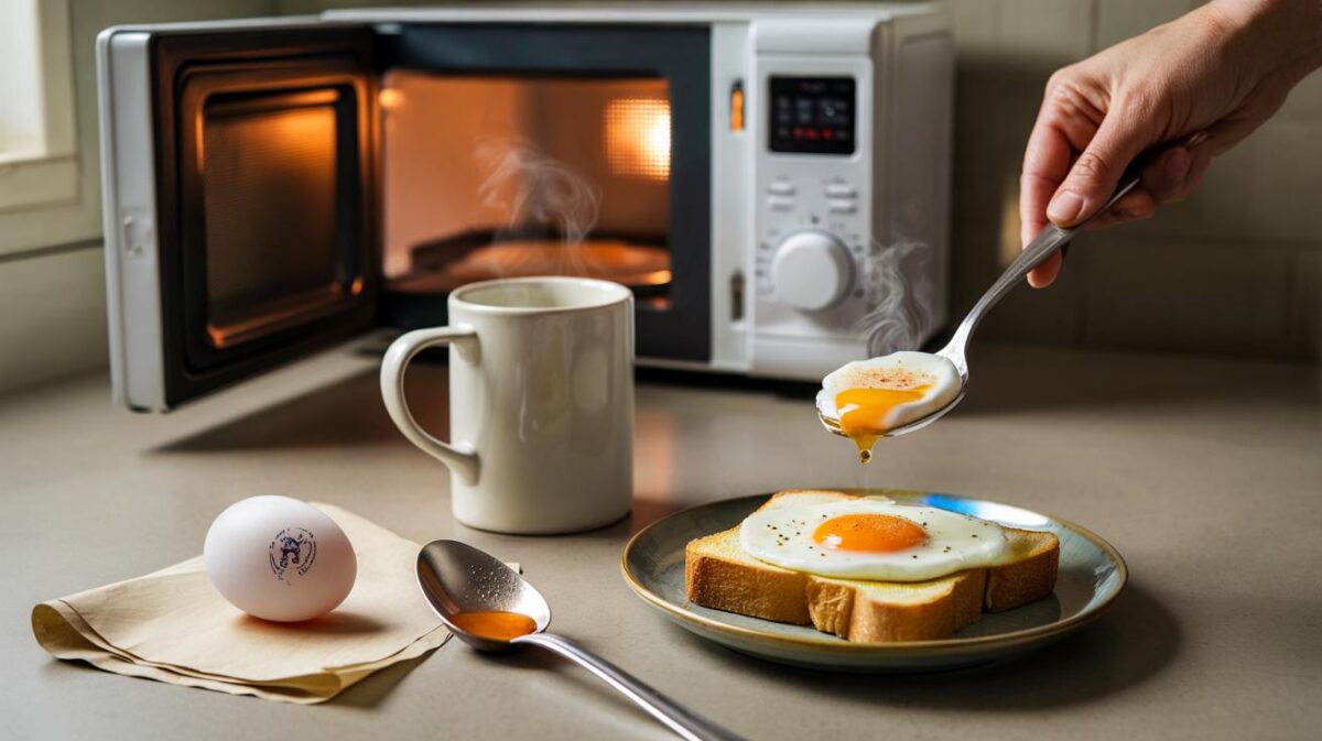 Microwave eggs in 60 seconds: 1 mug, 1 tablespoon of oil and no pan — are you brave enough?