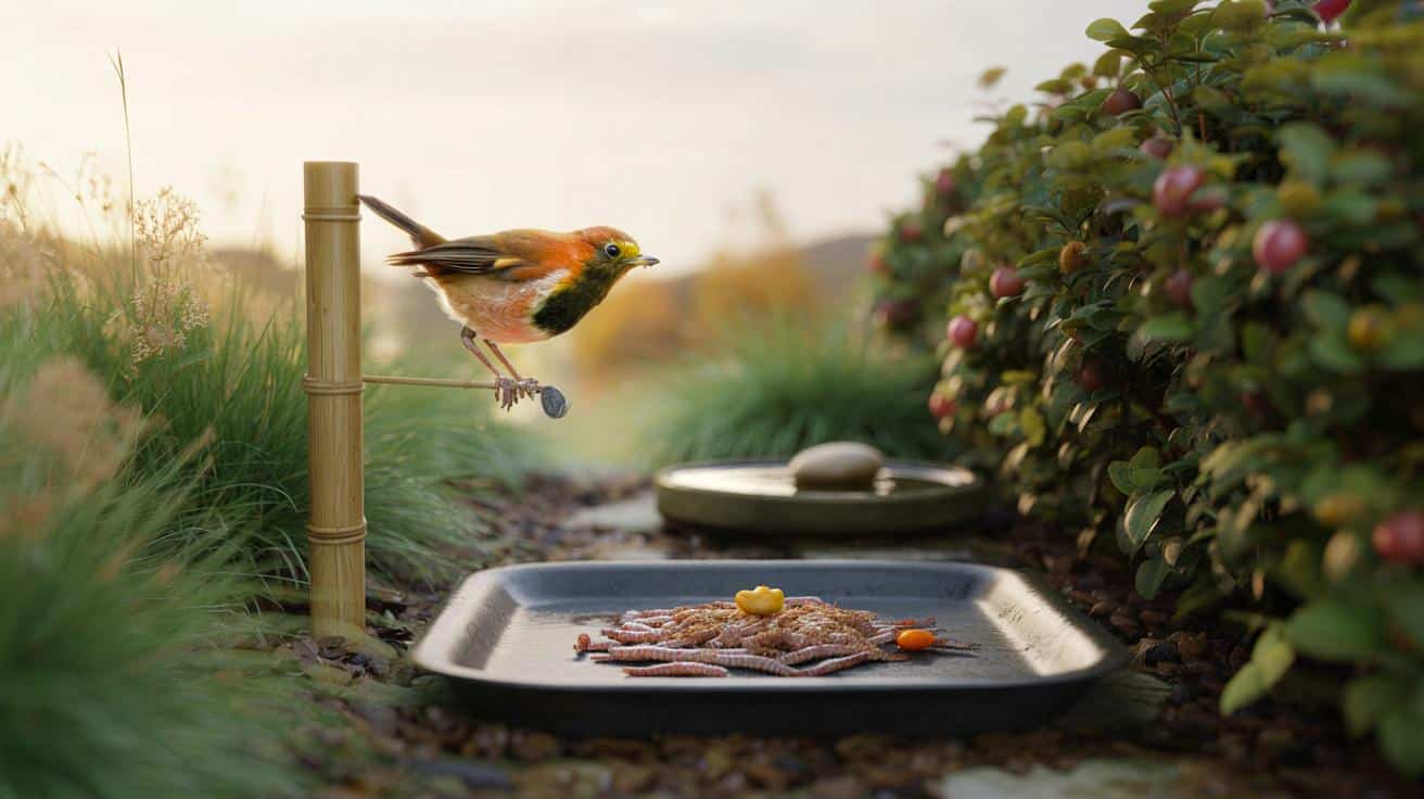 Robins in your garden this September: will £2.70 mealworms bring them back daily for 7 days?